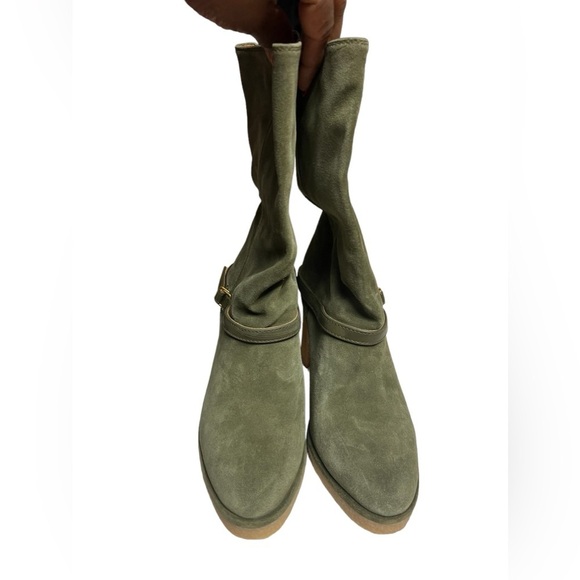 NWT Franco Sarto Paxton Suede Olive Boot 8.5 - Picture 2 of 15